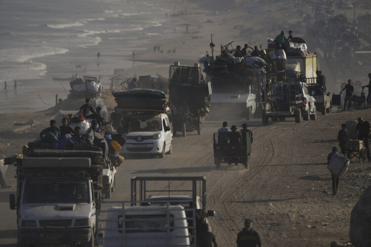 Israeli troops press forward into Gaza City as more Palestinians flee and death toll passes 65,000